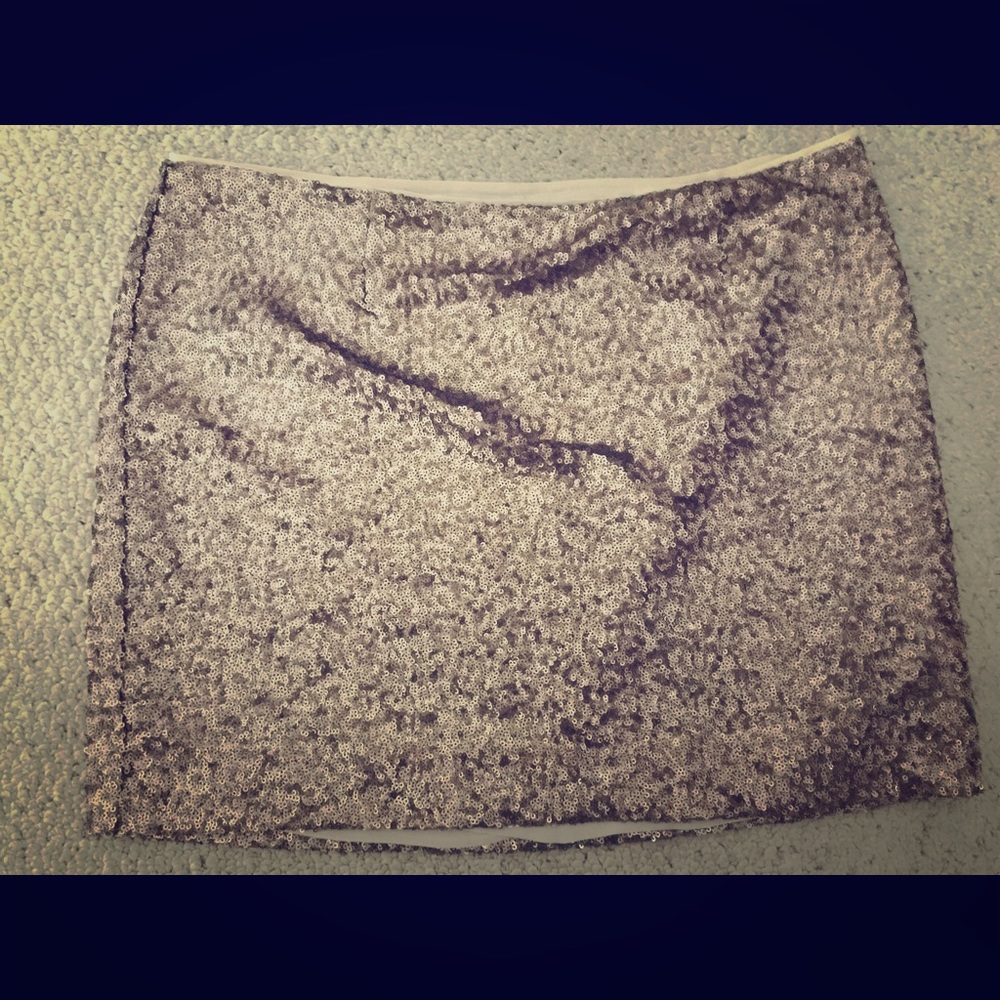 Sparkly gold skirt